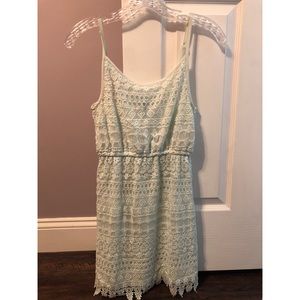 H&M crochet mint dress